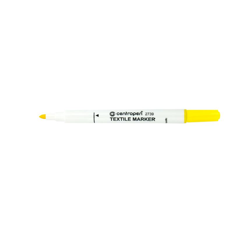 Маркер CENTROPEN Textile 2739/05 2 мм жовтий